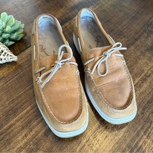 L.L. Bean | Tan Leather Boat Shoes